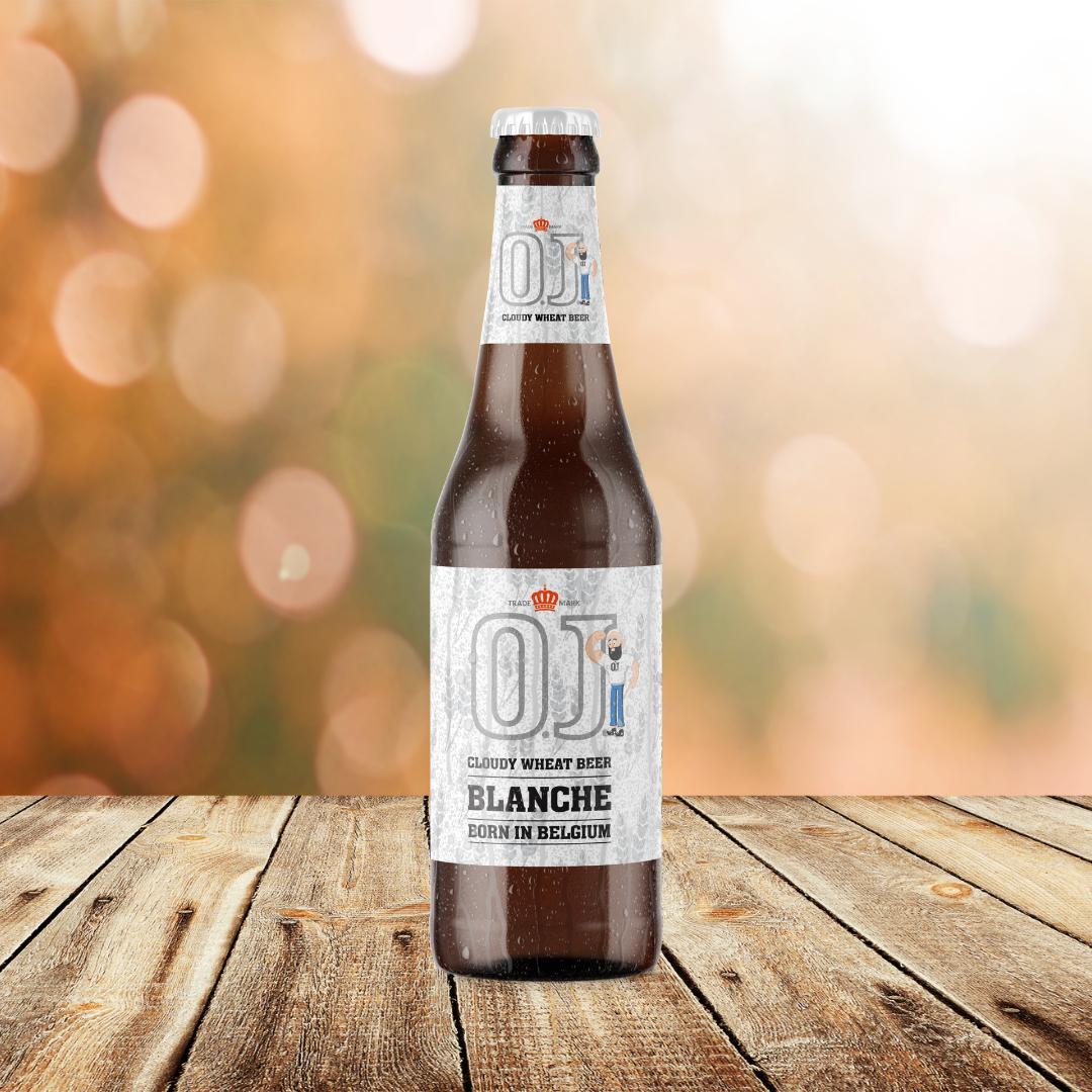 O.J. Blanche Premium Wheat Beer Bottle-O.J. Beer