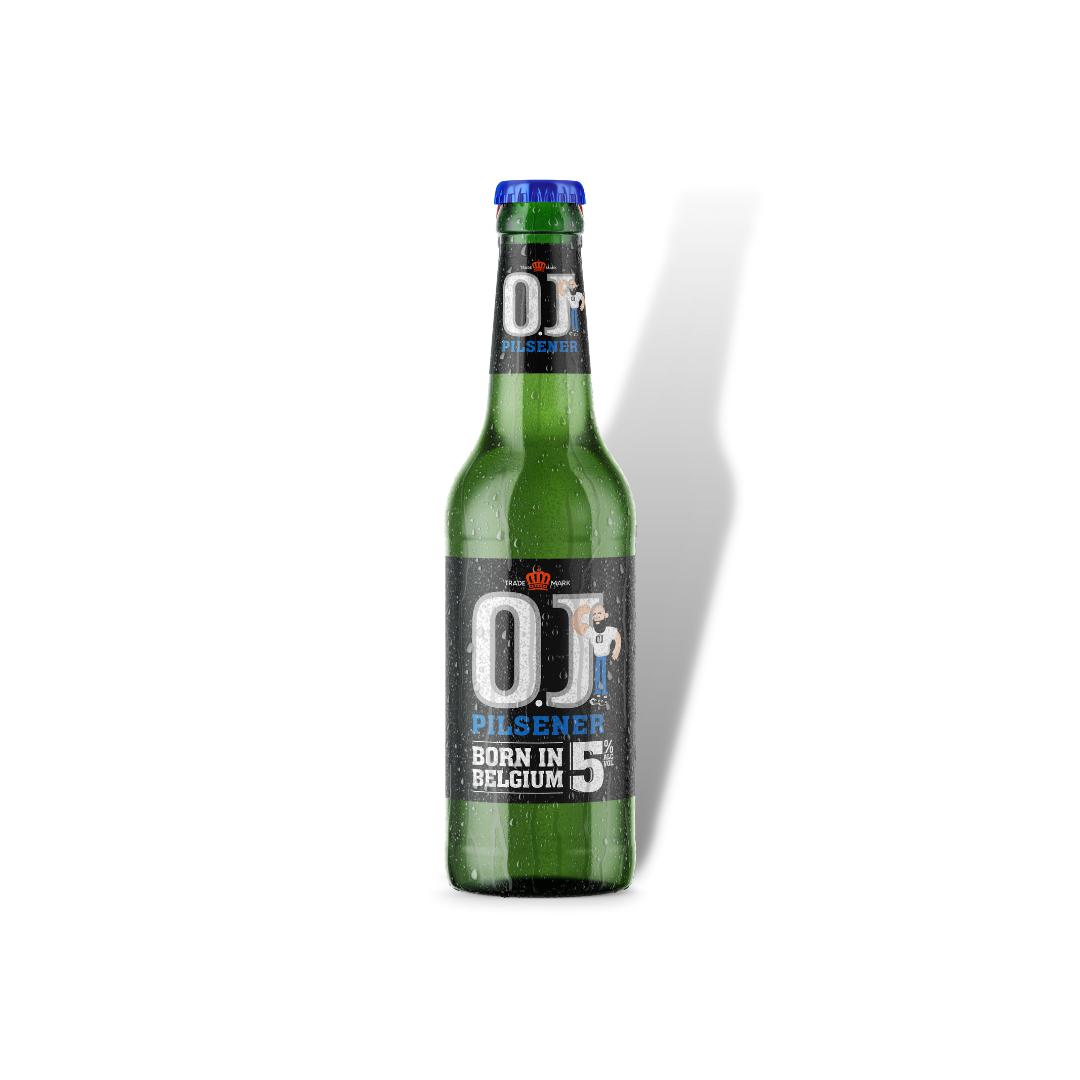 O.J. Signature Pilsener 330ml Bottle - 5%-O.J. Beer