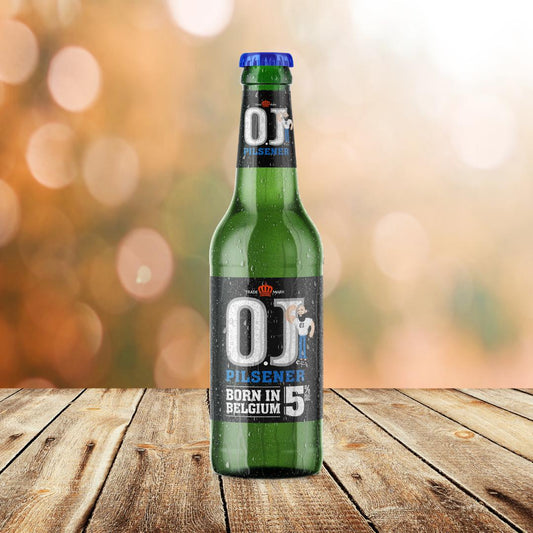 O.J. Signature Pilsener 330ml Bottle - 5%-O.J. Beer