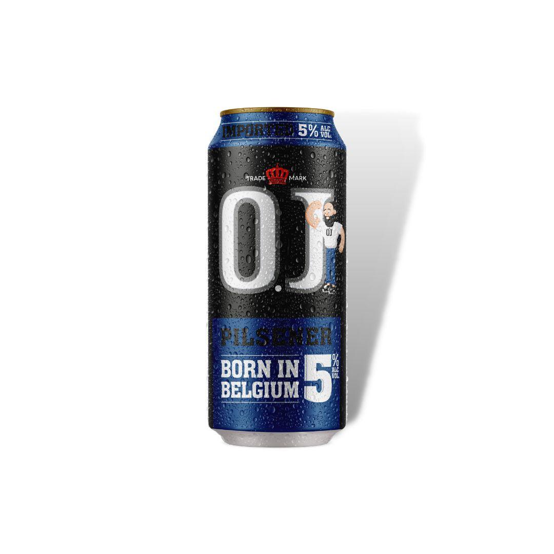 O.J. Signature Pilsener 500ml Can - 5%-O.J. Beer